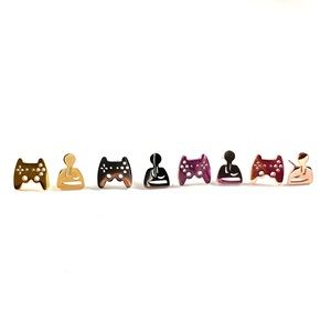 Video game controller earrings